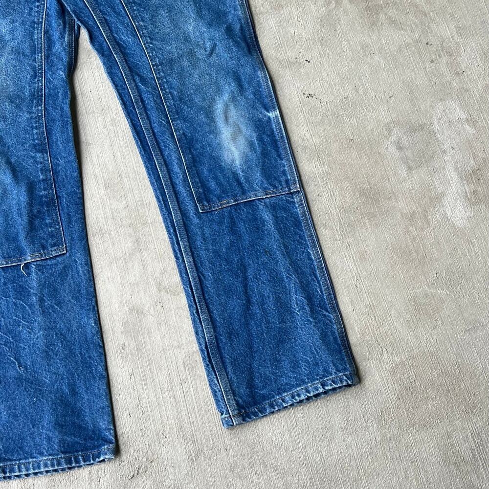 Carhartt blue denim jeans double knee work wear carpenter pants - Picture 4 of 10